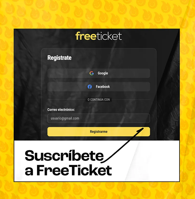 Suscribete a FreeTicket