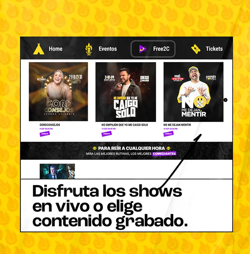 Disfruta shows en vivo